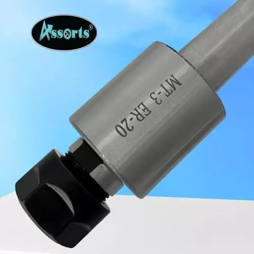 Assorts Precision ER Collet Revolving Live Center Set Tool Steel ER20 Collet Adaptor 3MT