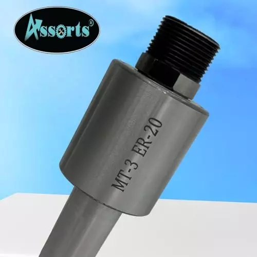 Assorts Precision ER Collet Revolving Live Center Set Tool Steel ER20 Collet Adaptor 3MT