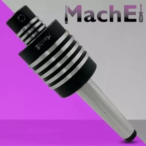 MachEl MT2 Live Revolving Center with HSS Hex Rotary Broach For Accurate and Efficient Metalworking Operations