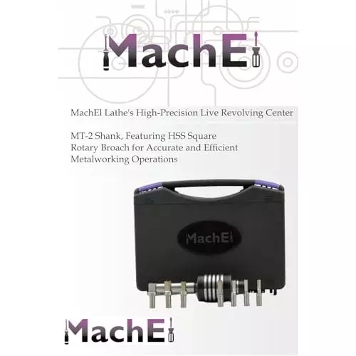 MachEl MT2 Live Revolving Center with HSS Square Rotary Broach