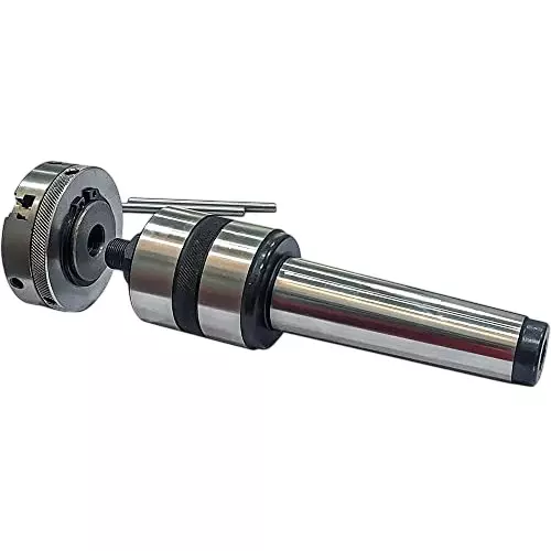 A.D INTERNATIONAL Live Revolving Center with 65 mm 3 Jaw Chuck MT4 Shank and M14 x 1 Thread Size for Lathe Turning, TM-59SL-W8UO