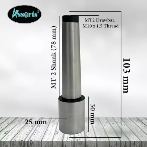 Assorts Re-Machinable Soft Stub Blank Arbor Tool Steel MT2 Shank M10x1.5 Drawar