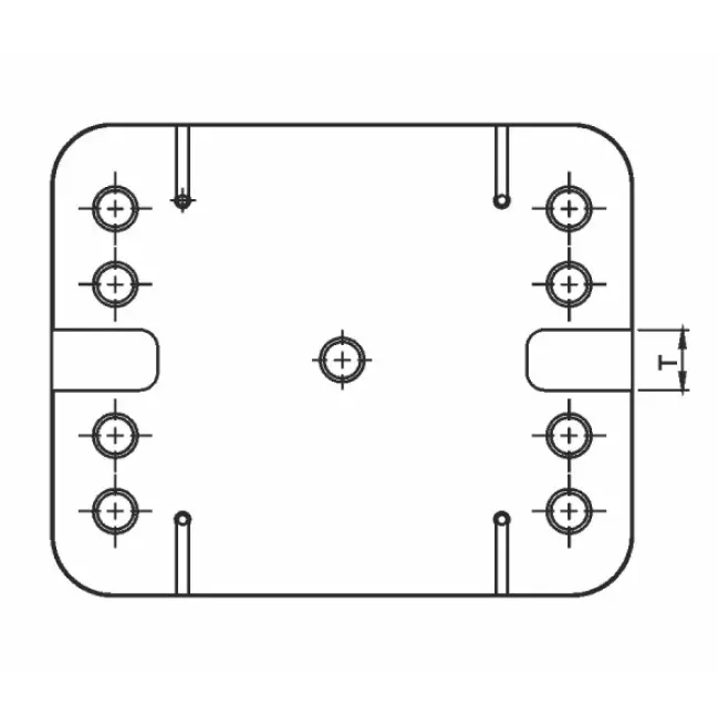 Nicon Grip Lock Zero Point Clamping Receiver Plate Steel Body 96x96 mm PCD and Size 192x156x27 mm, GL56