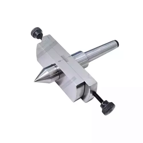 Buyohlic International Taper Turning Attachment with Live Revolving Center MT3 Shank for Lathe Machine, PN-BAXF-0TSF