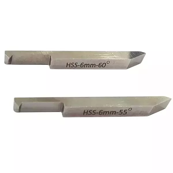 Buyohlic International HSS Tool Set Double End Internal External Threading 6x6 mm Shank for Lathe Machine Tools, Z5-ZJ0K-IIJT (Set of 2)