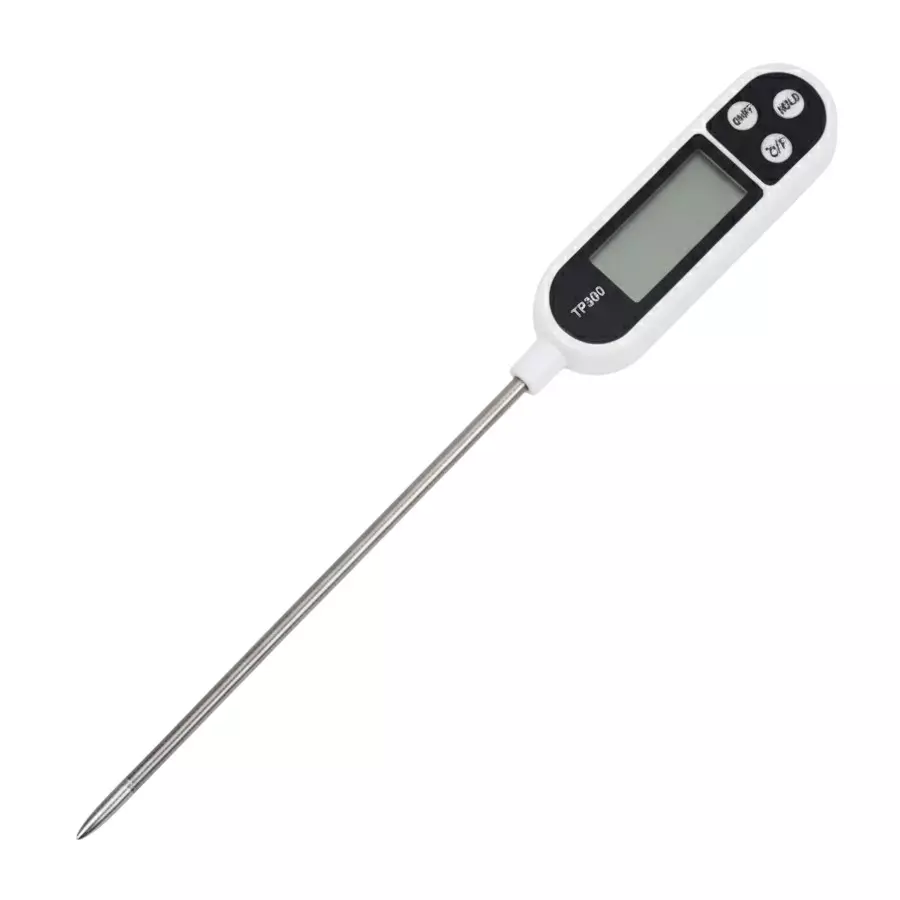 DY TOOLS Digital Food Thermometer 28 cm Immersion Depth ‎Battery Powered with LCD Display, TP300