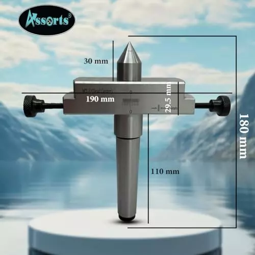 Assorts LATHE'S Tailstock Attachment Tool Steel & Alloy Steel Morse Taper 3MT for Metal-Turning In Taper Profile