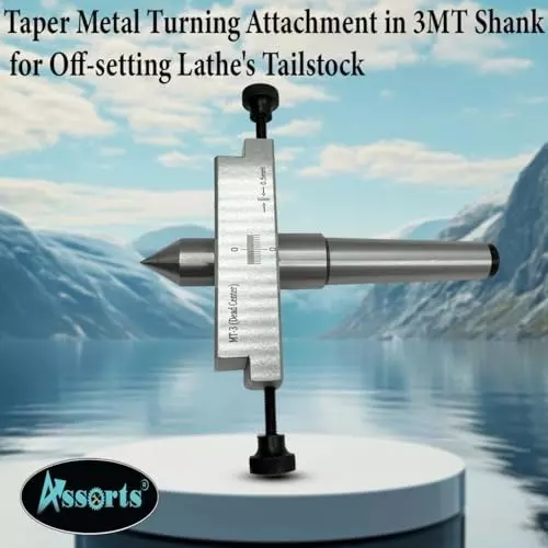 Assorts LATHE'S Tailstock Attachment Tool Steel & Alloy Steel Morse Taper 3MT for Metal-Turning In Taper Profile