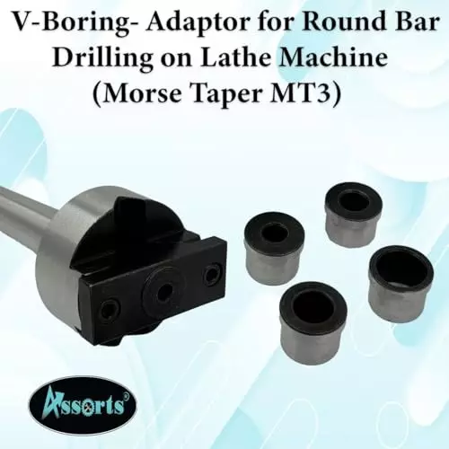 Assorts V-Boring-Adaptor Tool Steel Straight Morse Taper MT3 Shank 40 mm Max Dia