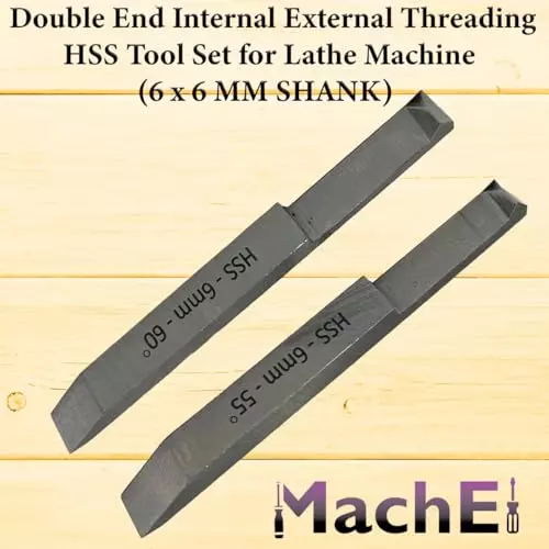 MachEl Double-End HSS Threading Tool Set 6x6 mm Shank (Pack of 2)