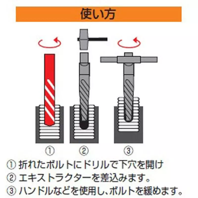 TONE Extractor Set Drill 5/64, 7/64, 5/32, 1/4, 19/64 Extractor NO1, NO2, NO3, NO4, NO5, ETS10 (Set of 10)