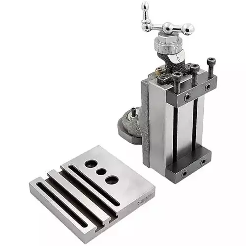 Buyohlic International Mini Lathe Milling Slide Swivel Type with Clamps 90x50 mm Cast Iron & Tool Steel Construction, 7G-FXYP-6RAL