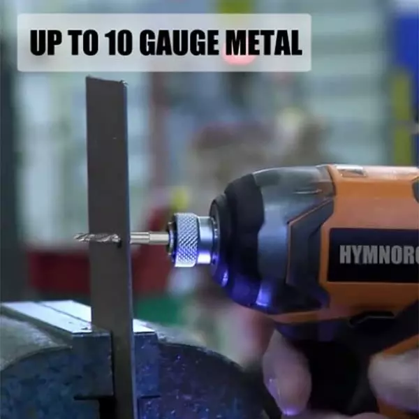 DY TOOLS 6 Pcs Combination Drill and Tap Bit Set High-Speed Steel 1/8-3/8 inch Size with 6.35 mm (1/4 inch) Hex Shank