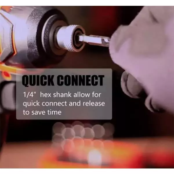 DY TOOLS 6 Pcs Combination Drill and Tap Bit Set High-Speed Steel 1/8-3/8 inch Size with 6.35 mm (1/4 inch) Hex Shank