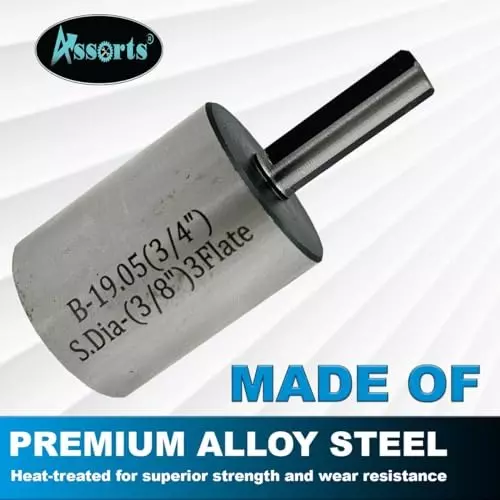 Assorts Annular Cutter Bit Alloy Steel Round Chuck Adapter Female Shank 6.35 mm (3/8 Inch) Thread 3 Jaw