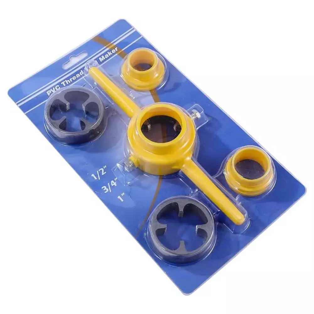 DY TOOLS PVC Thread Maker Tool Set with Automatic Open Plastic PPR Pipe Cutter, 1524