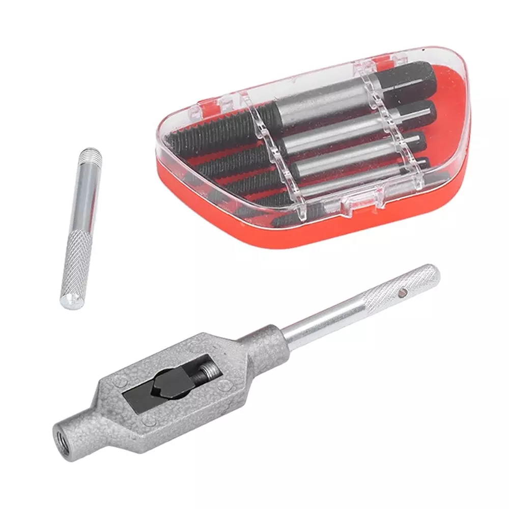DY TOOLS Broken Screw Extractor Set Carbon Steel with M1-M12 Range Tap Twister & Orange/Transparent Storage Case
