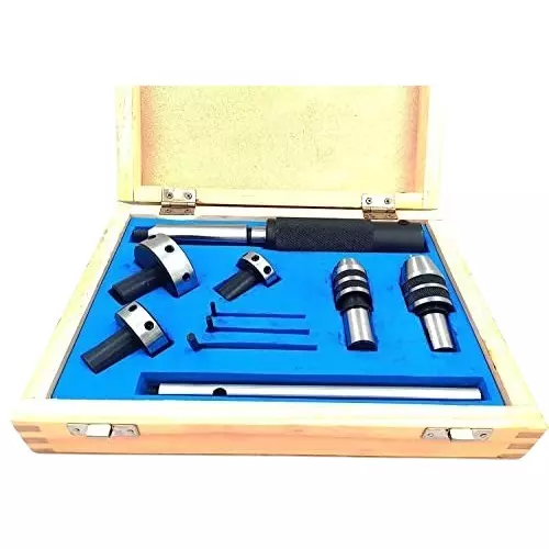 A.D INTERNATIONAL Tailstock Attachment with MT3 Shank, Tool Steel Body for Tapping, Threading on Lathe Machine, 5R-XARE-JL6B