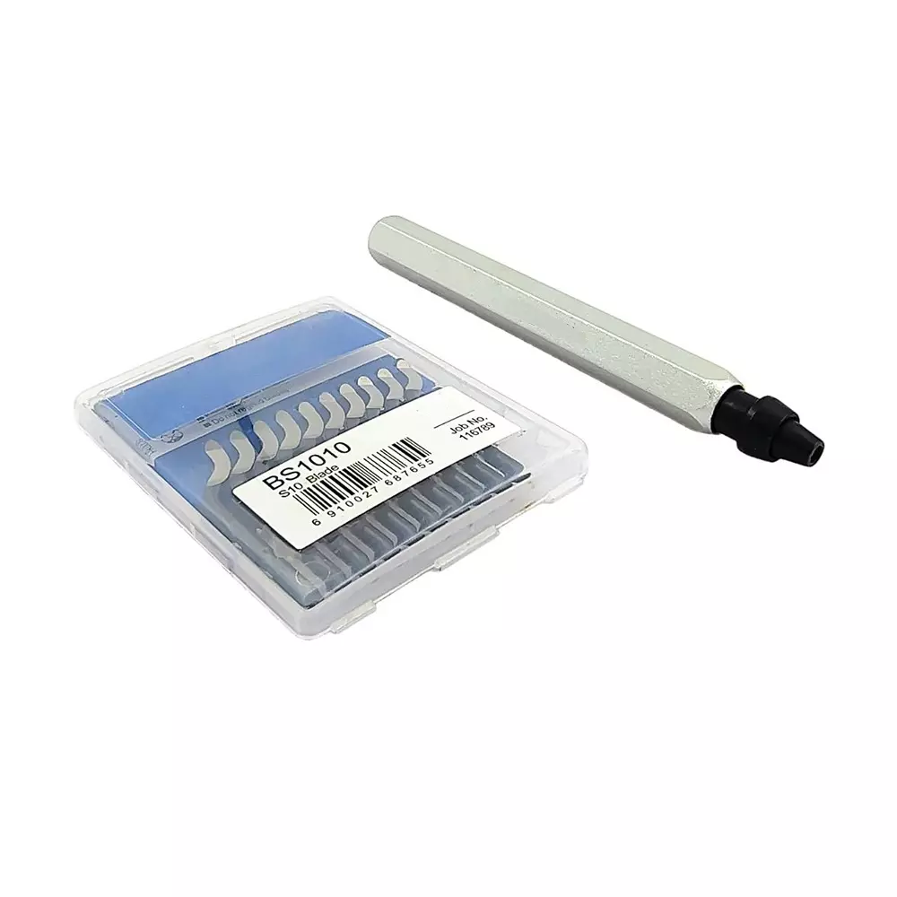 A.D International Deburring Tool With 10 HSS Swivel Blades Reamer for Metal, Plastic, Resin, Copper, PVC, and 3D Printed Parts, ‎100-CS-190