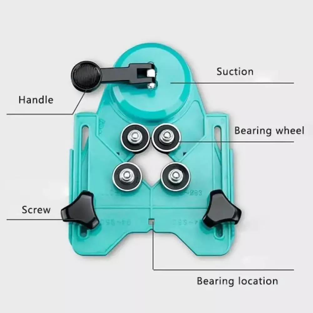 Jawsons Adjustable Drill Positioner High Quality Plastic & Stainless Steel with 4 Ball Bearings