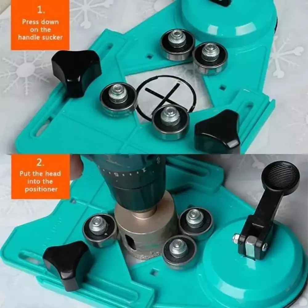 Jawsons Adjustable Drill Positioner High Quality Plastic & Stainless Steel with 4 Ball Bearings