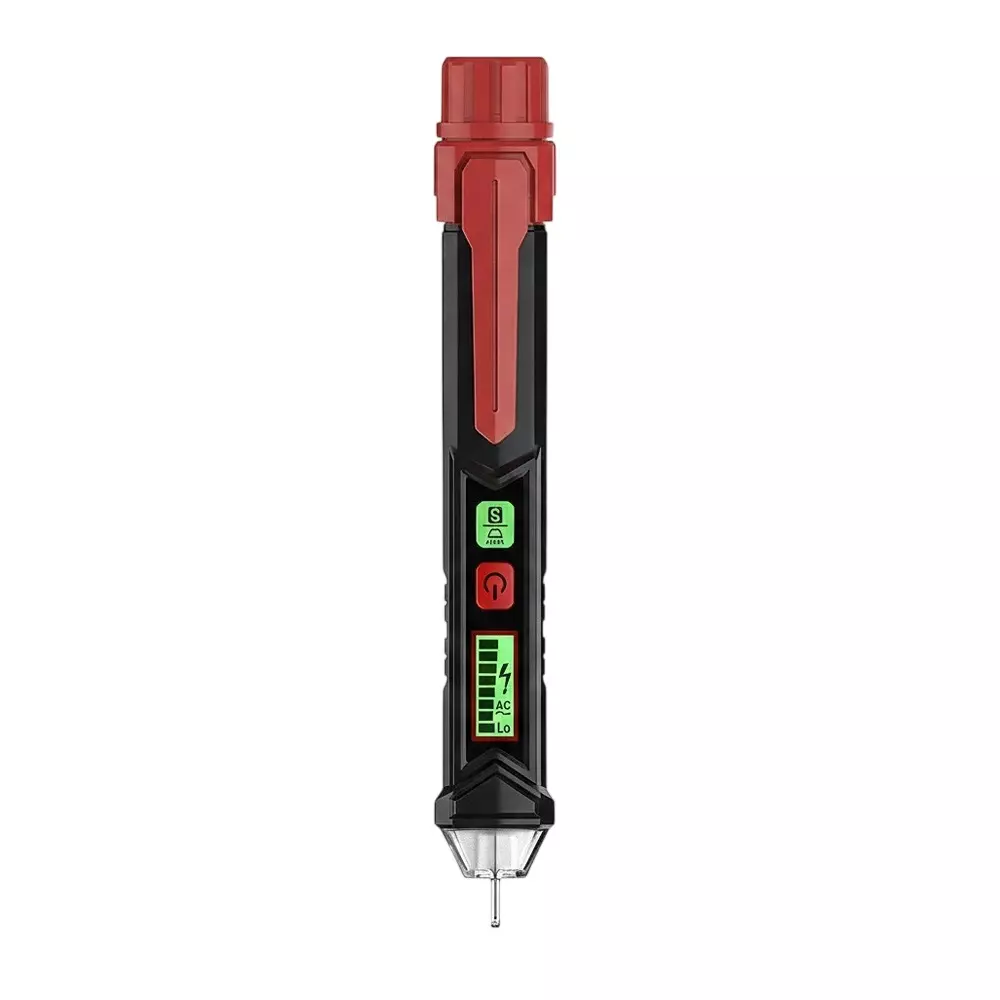 DY TOOLS Non-Contact AC Voltage Detector 12-1000 V AC Voltage Battery Powered with LCD Analog Display, DB016
