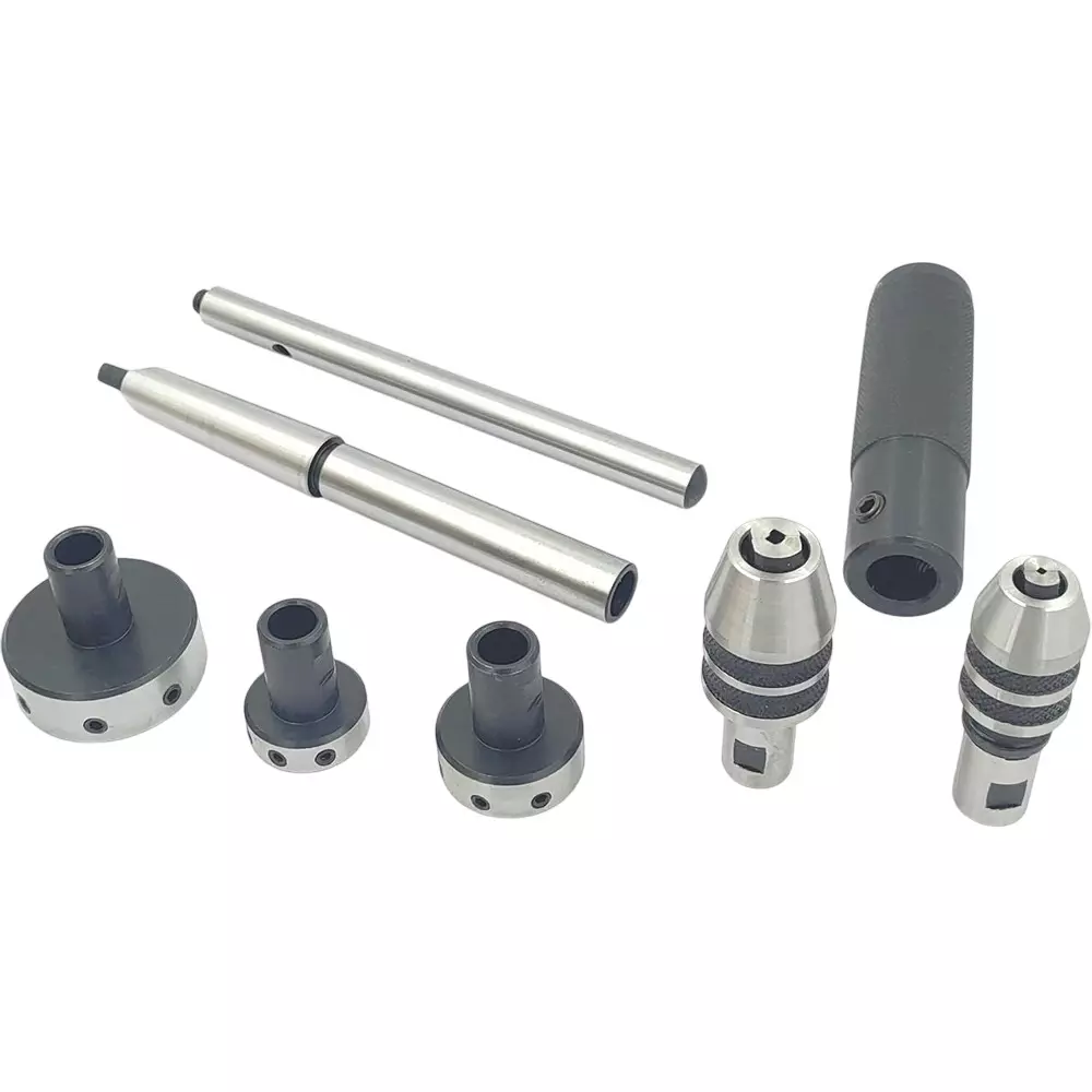 Assorts Tailstock Attachment Tool Steel Morse Taper MT4 20.64, 25.4, 38.1 mm for Tapping & Threading