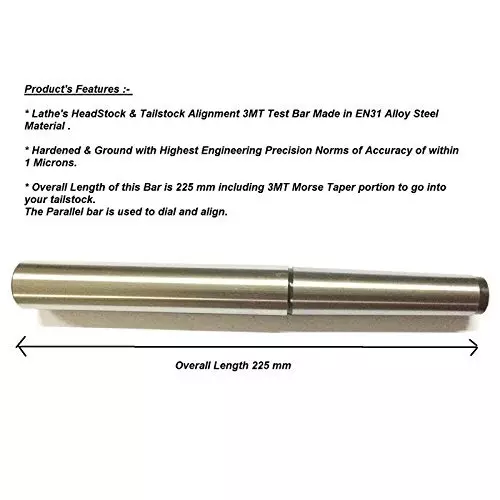 Assorts Test Bar Mandrel Tool Steel Regular MT3 Shank
