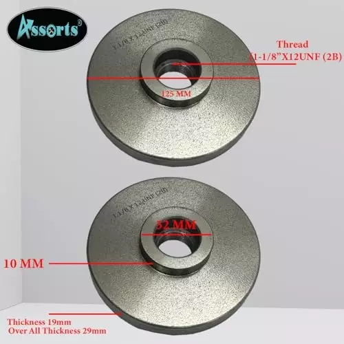 Assorts Backplate Cast Iron 125 mm (5 Inch) for Myford Lathe