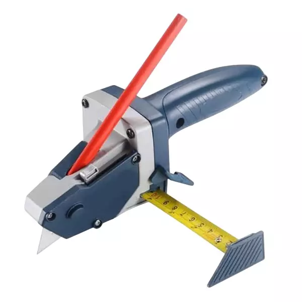 DY TOOLS Gypsum Board Cutting Tool Aluminum Alloy & Plastic with Pencil and 5 m Long Measuring Tape