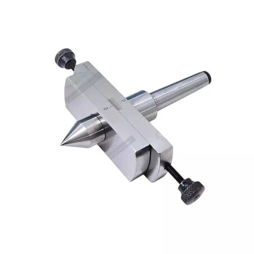 A.D INTERNATIONAL Taper Turning Attachment with Live Revolving Center MT3 Shank for Lathe Machine, PN-BAXF-0TSF