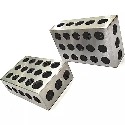 Assorts Deep Hardened Ultra Precision 1-2-3 Blocks Tool Steel 25x50x75 mm (Pack of 3 Pairs)