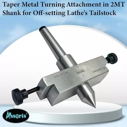 Assorts LATHE'S Tailstock Attachment Tool Steel & Alloy Steel Morse Taper 2MT for Metal-Turning In Taper Profile