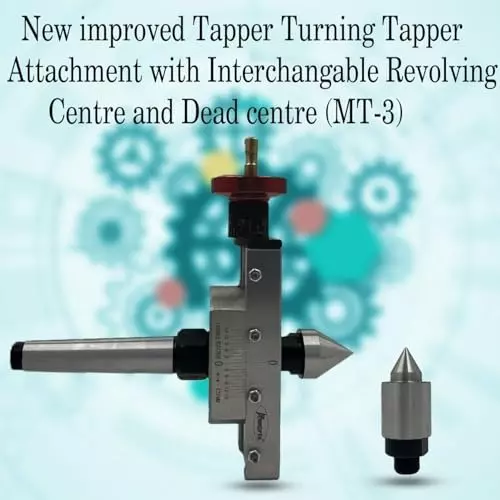 Assorts Improved Tapper Turning Attachment Tool Steel & Cast Iron MT3 for Lathe Machine