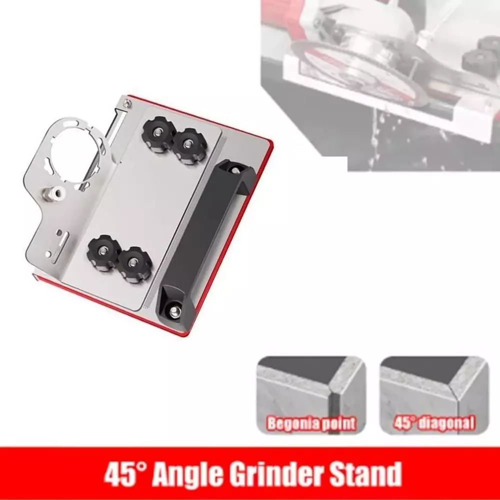 Jawsons Tile Chamfering & Cutting Guide 45° Small with Adjustable Thickness, Stainless Steel & PP Base