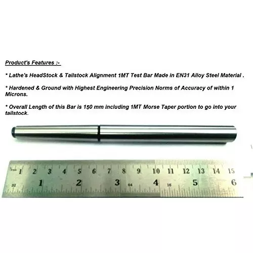 Assorts Test Bar Mandrel Tool Steel Regular MT1 Shank