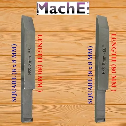 MachEl Double-End HSS Threading Tool Set 8x8 mm Shank (Pack of 2)