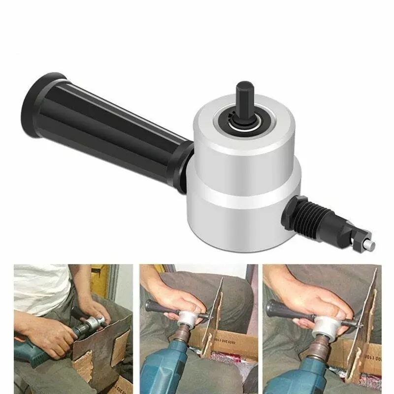 YADAV Double Head Sheet Nibbler Cutter Tool Drill Attachment 130 mm Sheet Metal Cutting Hand Tools