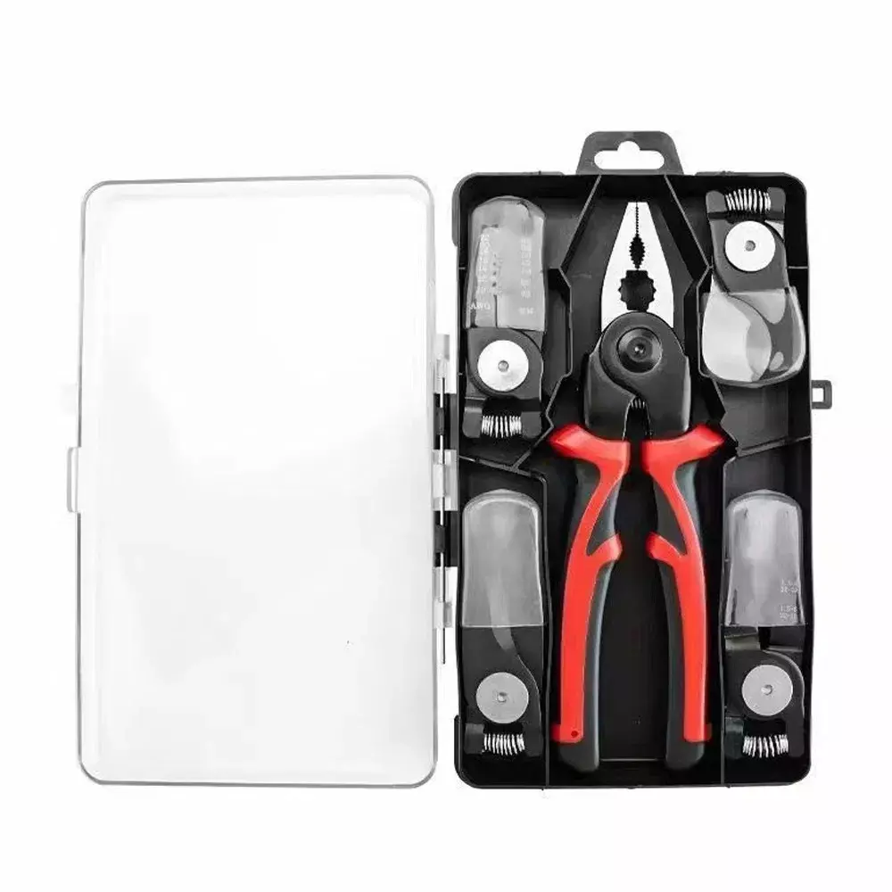 Jawsons 5-in-1 Multifunctional Interchangeable Plier Set High-Quality Tool Steel with Non-slip PP & TPR Handle
