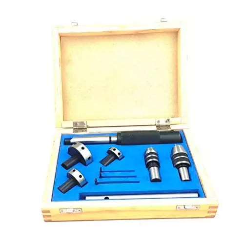 Assorts Tailstock Attachment Tool Steel Morse Taper MT1 20.64, 25.4, 38.1 mm for Tapping & Threading