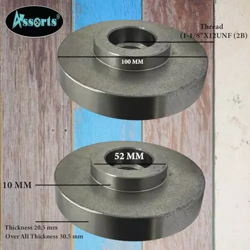 Assorts Backplate Cast Iron 100 mm (4 Inch) for Myford Lathe