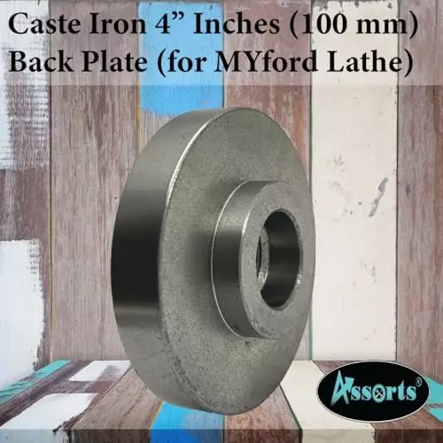 Assorts Backplate Cast Iron 100 mm (4 Inch) for Myford Lathe