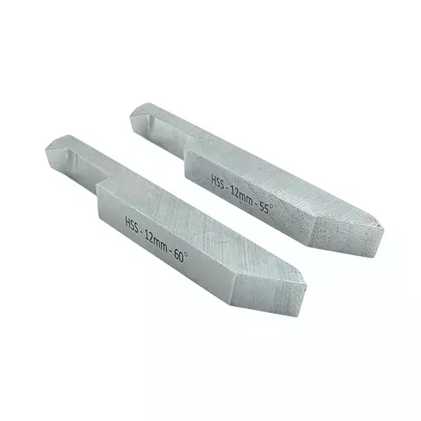 Buyohlic International HSS Tool Set Double End Internal External Threading 12x12 mm Shank for Lathe Machine, NF-ZVW0-MPW3 (Set of 2)