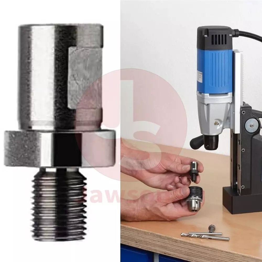 Jawson Adaptor for Converting Magnetic Core Cutting Machine to 3/8 Inch- 24UNF Drill Machine, ZAP 100