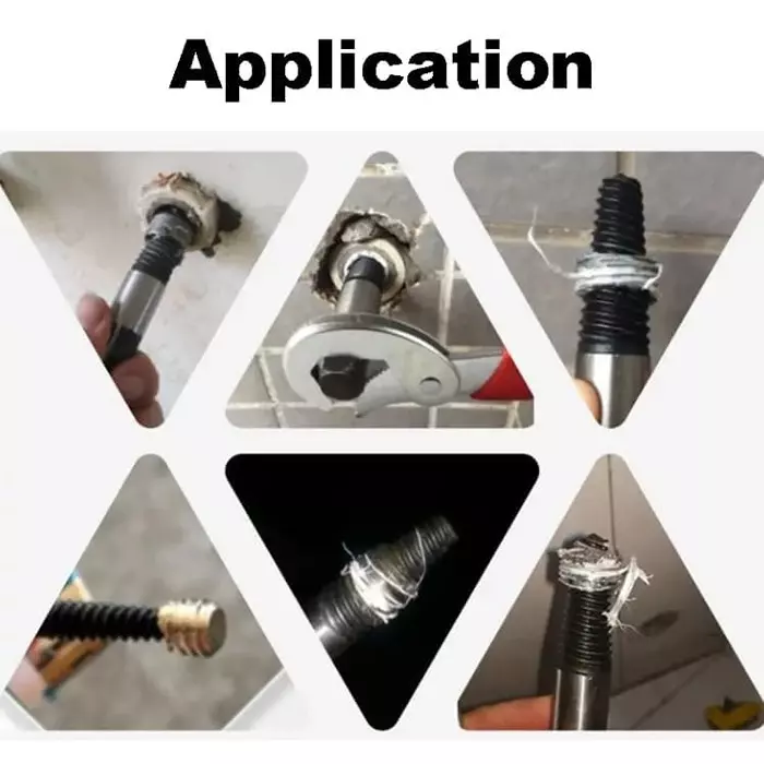 DY TOOLS Screw Extractor Set High-Grade Steel 45° Cutting Angle String with Storage Case (Set of 5 Pcs)