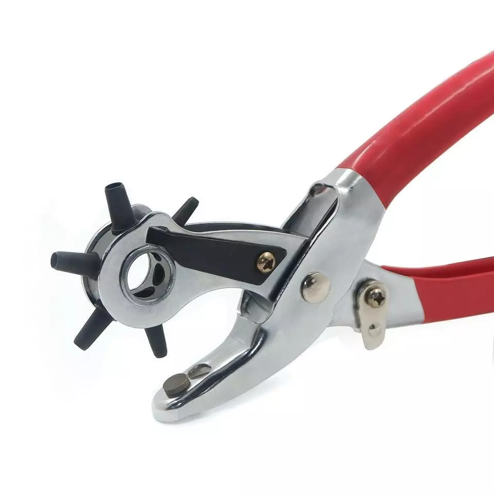 DY TOOLS Professional Hole Punch Plier 22.86 cm (9 inch) with 2-4.5 mm Six Versatile Punch Size, SB1023