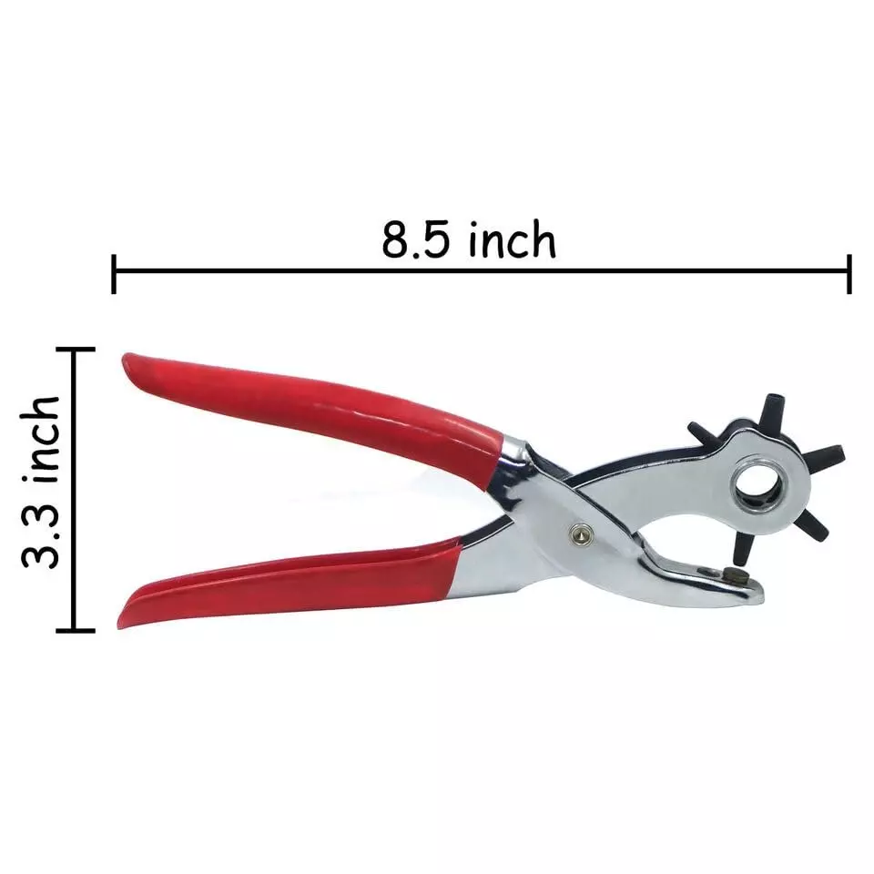 DY TOOLS Professional Hole Punch Plier 22.86 cm (9 inch) with 2-4.5 mm Six Versatile Punch Size, SB1023