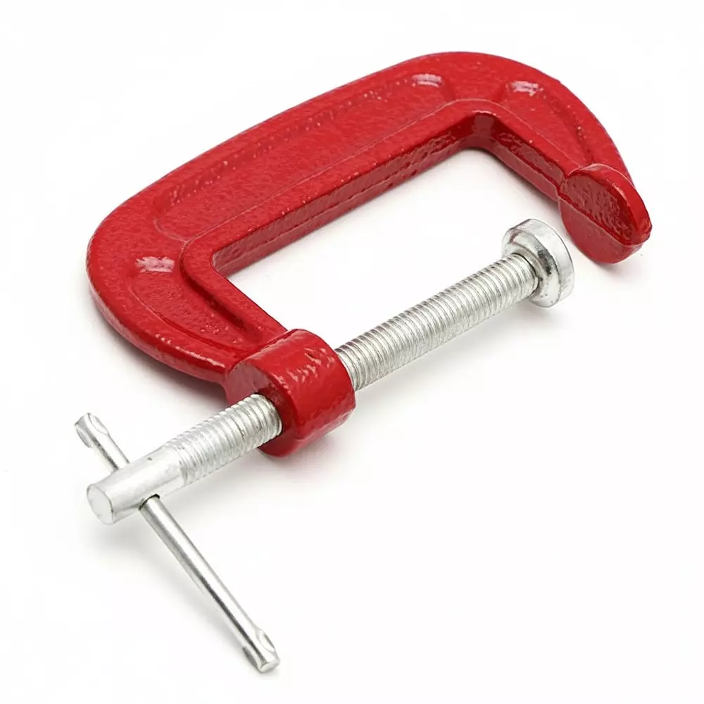 dy-tools-123inch-c-clamp-g-clamp-iron-red-heavy-duty-metal-carpenter-handyman-vise-grip-woodworking-tool