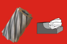 Indian Tools HSS Cylindrical Cutter (Dia 40 mm, Width 50 mm)
