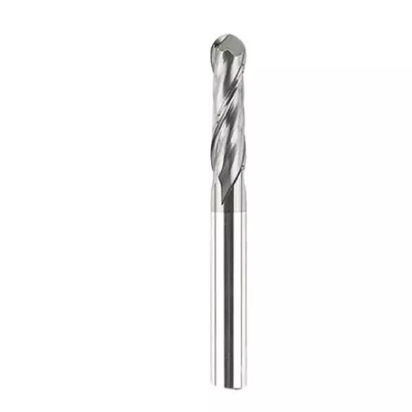 Timus 2 Flute Solid Carbide Ball Nose Bit (End Mill) TT.TFB, 5 mm Cutting Diameter x 60 mm Overall Length, TT.TFB,.05.20